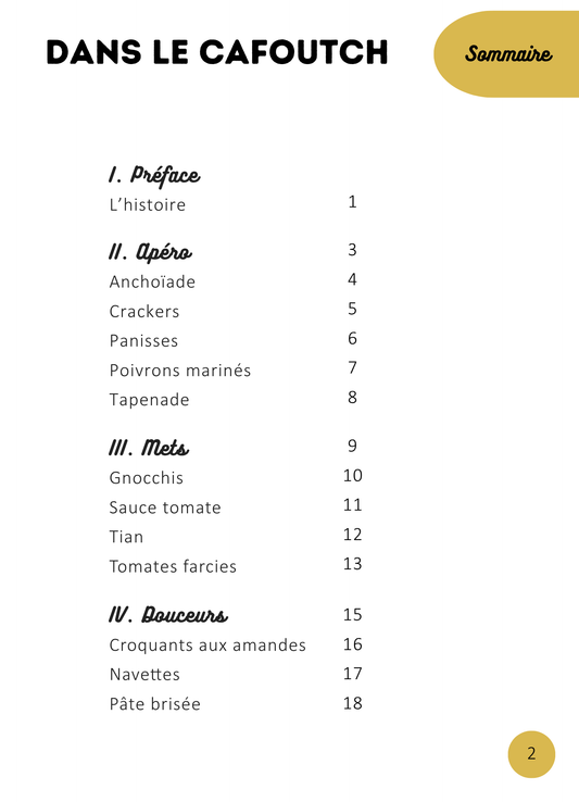 Livre de cuisine : Dans le cafoutch